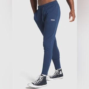 Gymshark Navy Blue slim fit joggers / sweatpants - size M